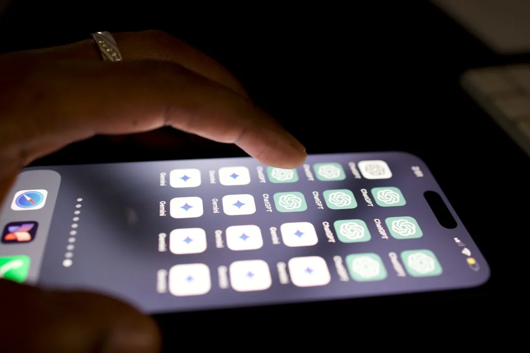 Google Gemini-gränssnitt på mobil